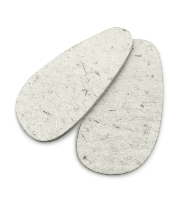 Einlegesohle Filz beige