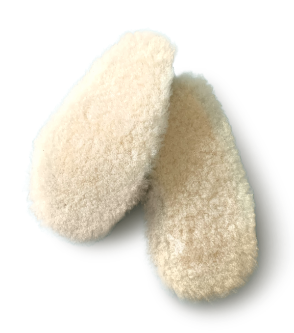 Einlegesohle Echt Lammfell beige