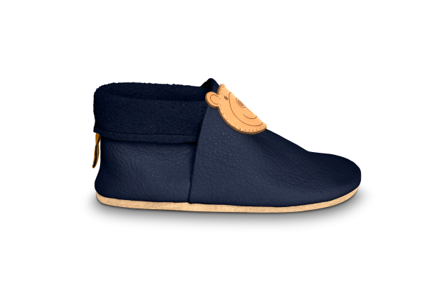 Krabbelschuhe Bär in Ocean, Seitenansicht