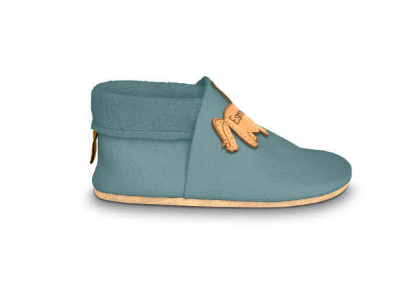 Krabbelschuhe Einhorn mit Namen in Palma, Seitenansicht