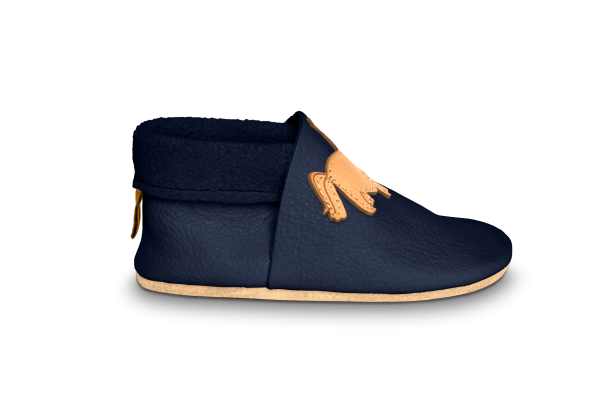 Krabbelschuhe Einhorn in Ocean, Seitenansicht