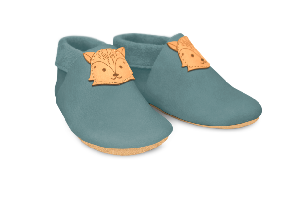 Krabbelschuhe Fuchs in Palma, Paar schräg von vorn