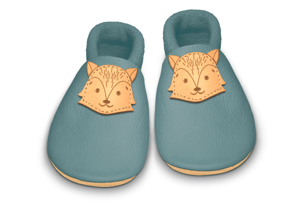 Krabbelschuhe Fuchs in Palma, Paar von oben