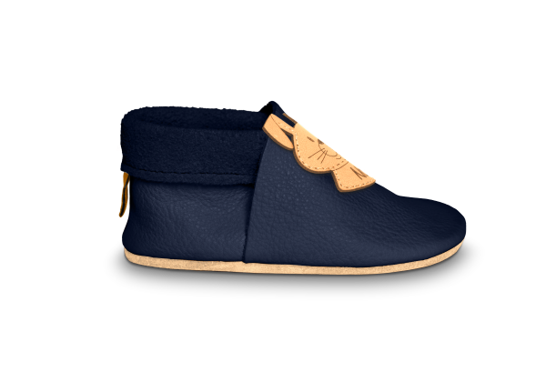 Krabbelschuhe Hase mit Namen in Ocean, Seitenansicht