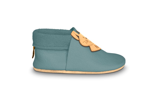 Krabbelschuhe Hase mit Namen in Palma, Seitenansicht