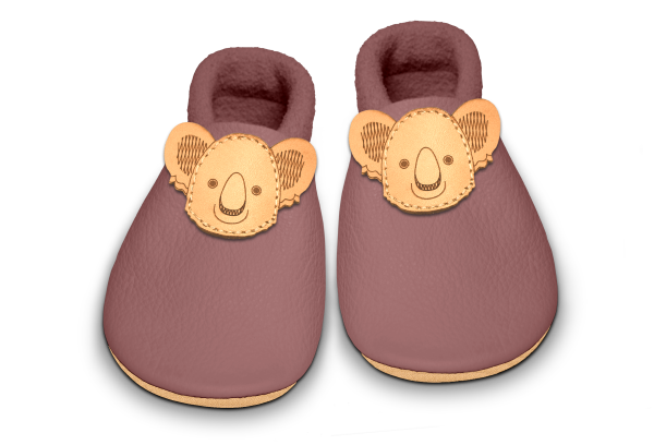 Krabbelschuhe Koala in Campi, Paar von oben