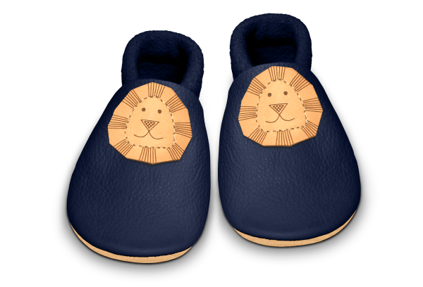 Krabbelschuhe Löwe in Ocean, Paar von oben