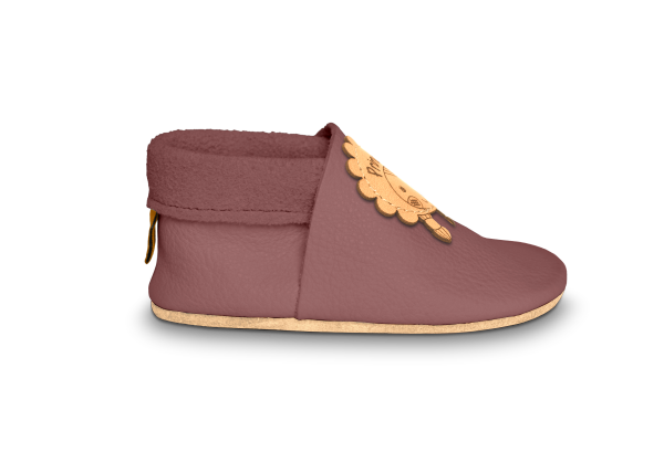 Krabbelschuhe Mädchen mit Namen in Campi, Seitenansicht