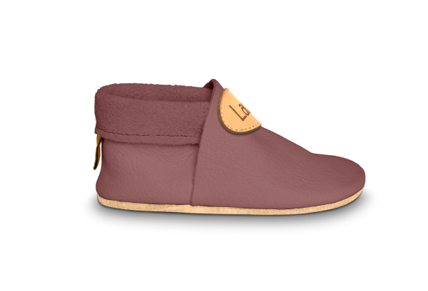 Krabbelschuhe mit Namen in Campi, Seitenansicht