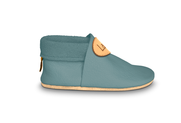Krabbelschuhe mit Namen in Palma, Seitenansicht