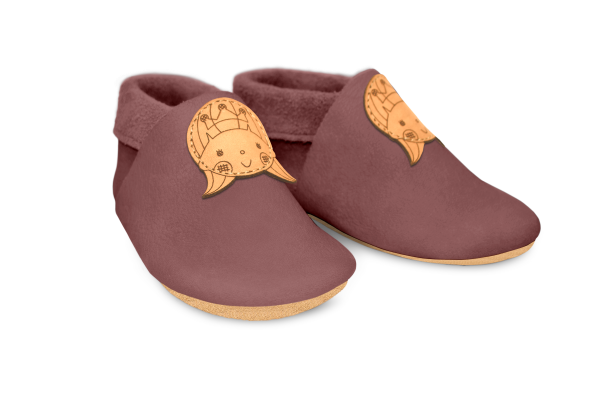 Krabbelschuhe Prinzessin in Campi, Paar schräg von vorn
