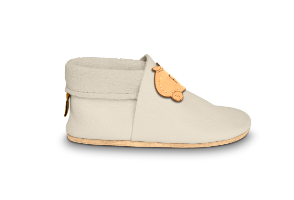 Krabbelschuhe Rennauto in Tara, Seitenansicht