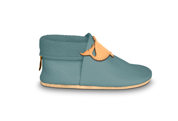 Krabbelschuhe Wal mit Namen in Palma, Seitenansicht