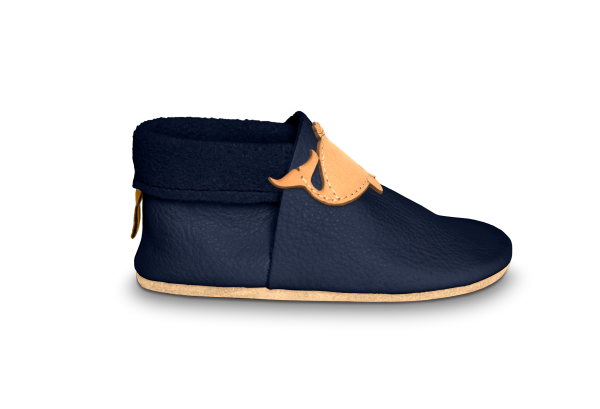 Krabbelschuhe Wal in Ocean, Seitenansicht