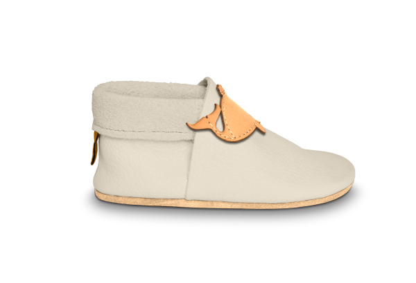 Krabbelschuhe Wal in Tara, Seitenansicht